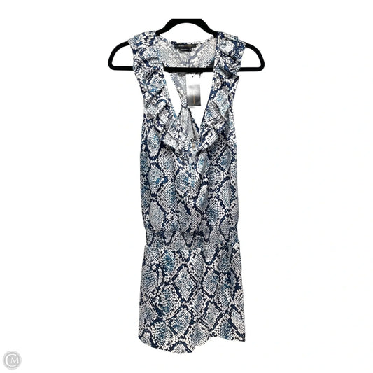 Romper By Bcbgmaxazria In Blue & White, Size: M