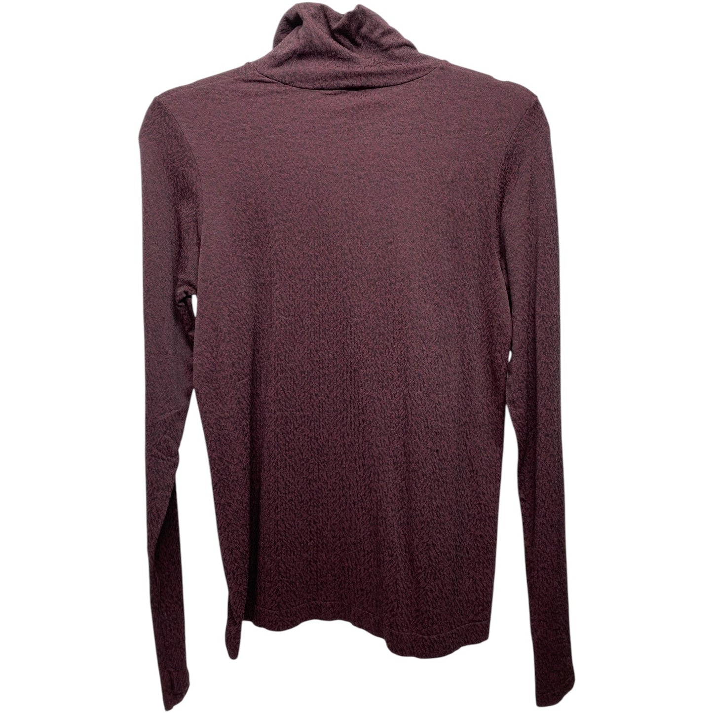 Athletic Top Long Sleeve Collar By Athleta In Maroon, Size: M