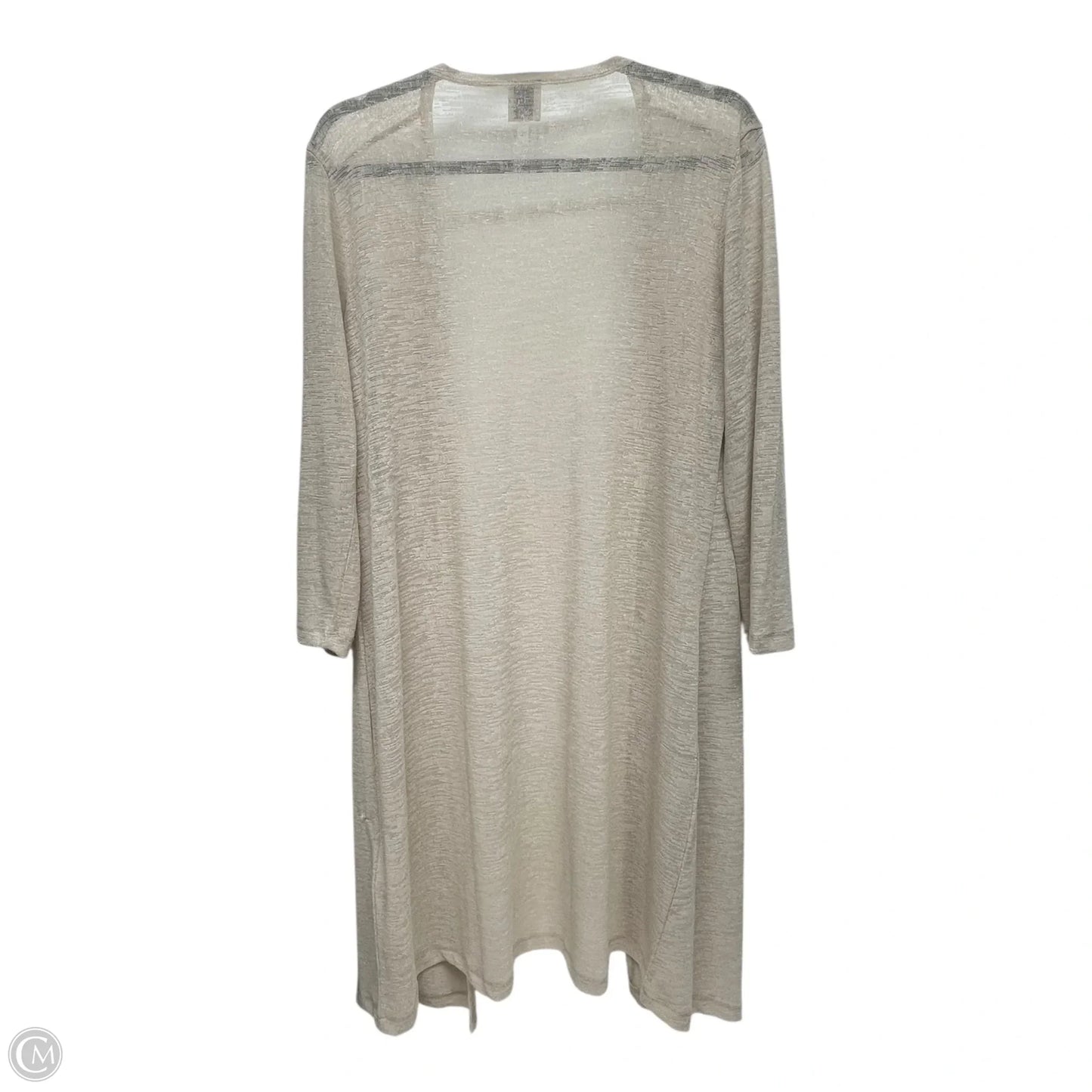 Cardigan By Anne Klein In Beige, Size: L