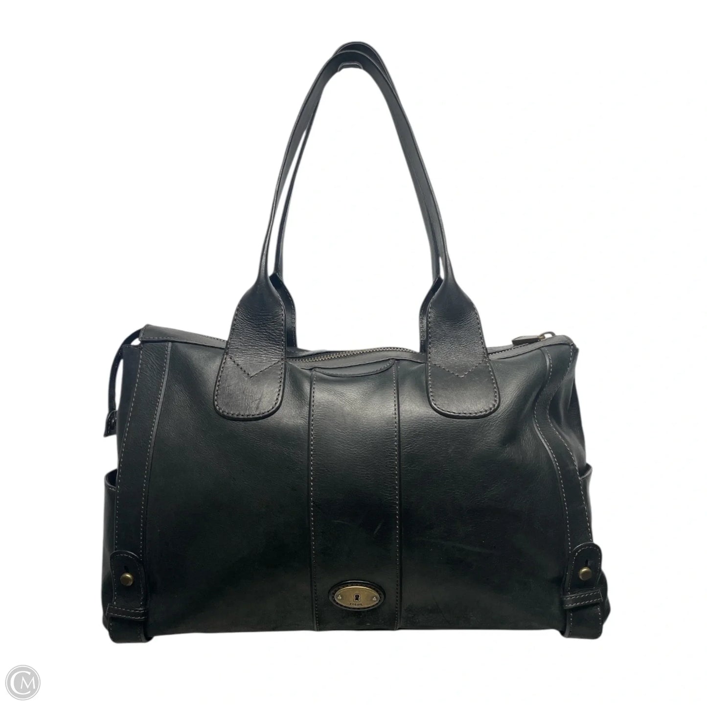 Tote Leather By Fossil, Size: Large