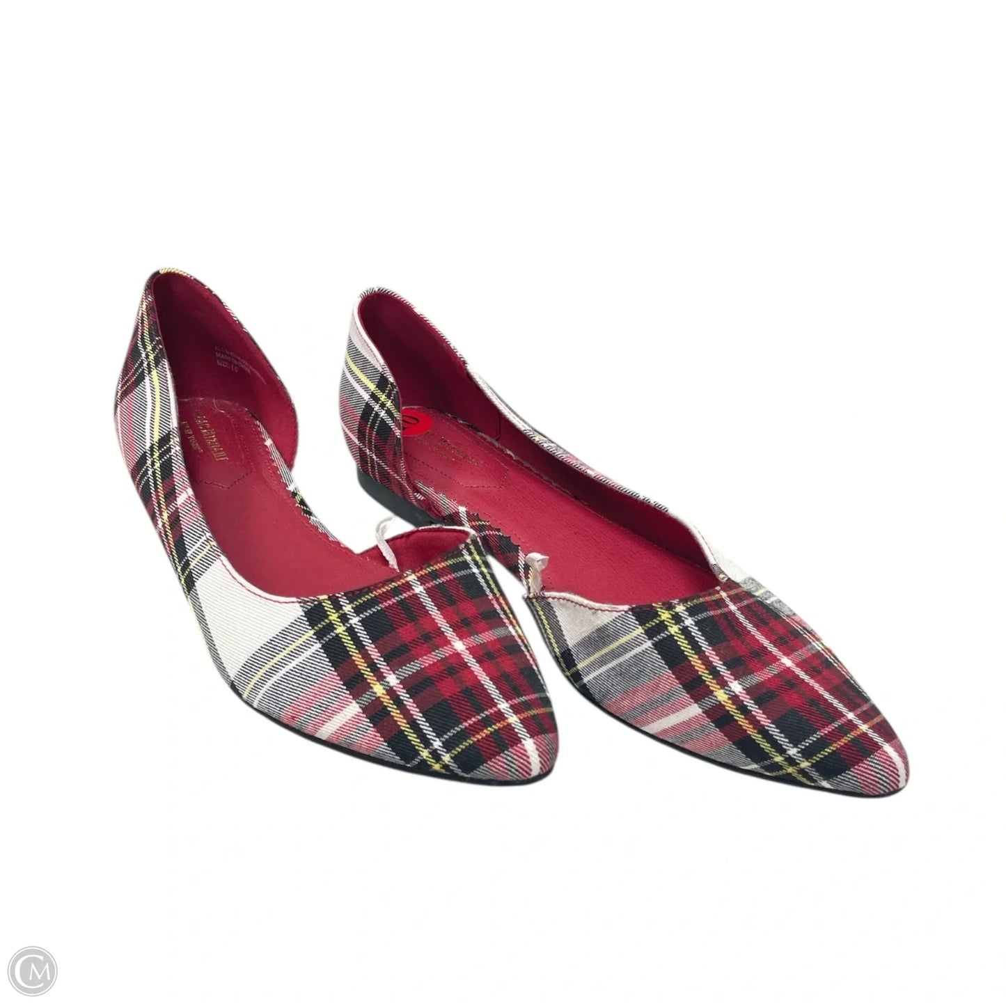 Shoes Flats By Isaac Mizrahi In Plaid Pattern, Size: 10
