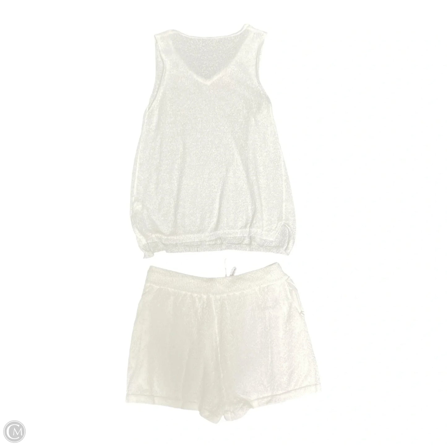 Shorts Set By Just Quella -  In White, Size: M