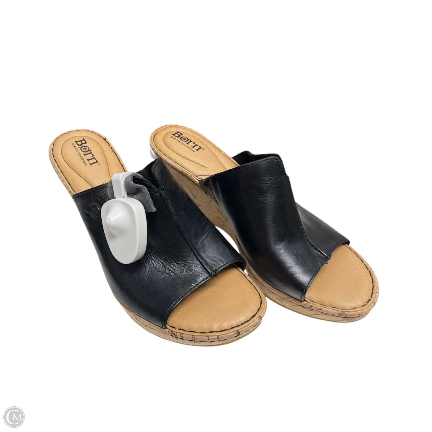 Sandals Heels Platform By Born In Black & Tan, Size: 9