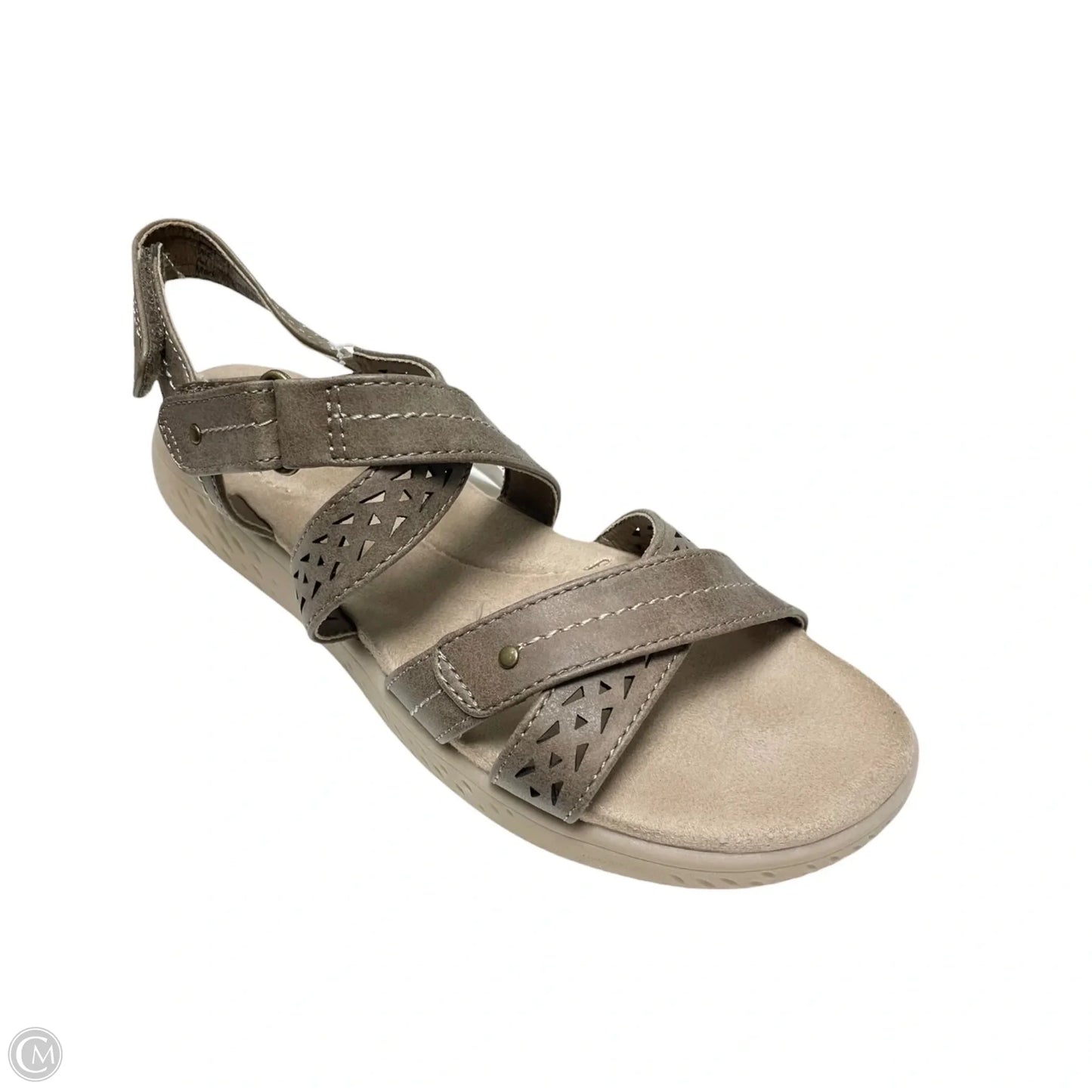 Sandals Heels Wedge By Clothes Mentor In Brown, Size: 7