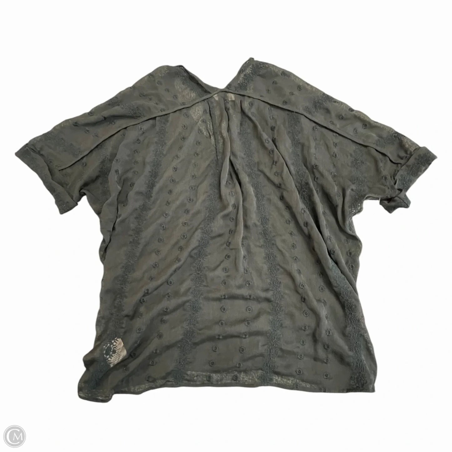 Blouse Short Sleeve By Philosophy In Black, Size: M