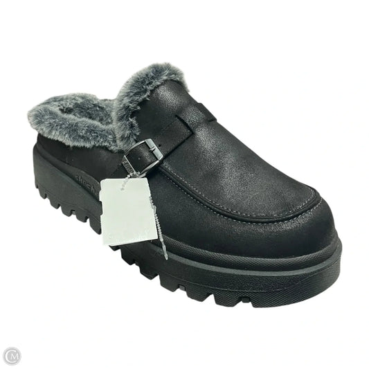 Shoes Heels Platform By Skechers In Black & Grey, Size: 10