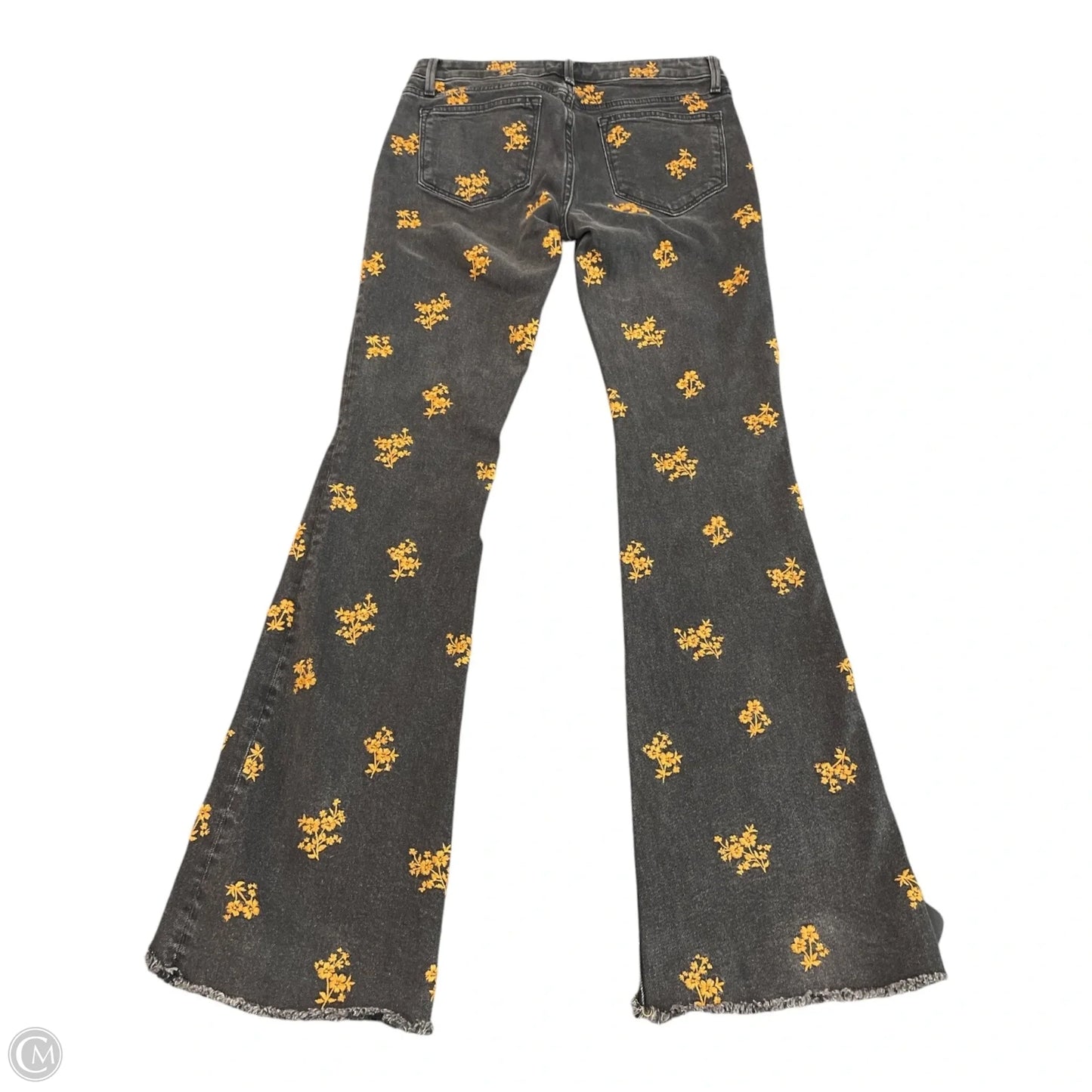 Jeans Flared By Driftwood In Black & Orange, Size: 4
