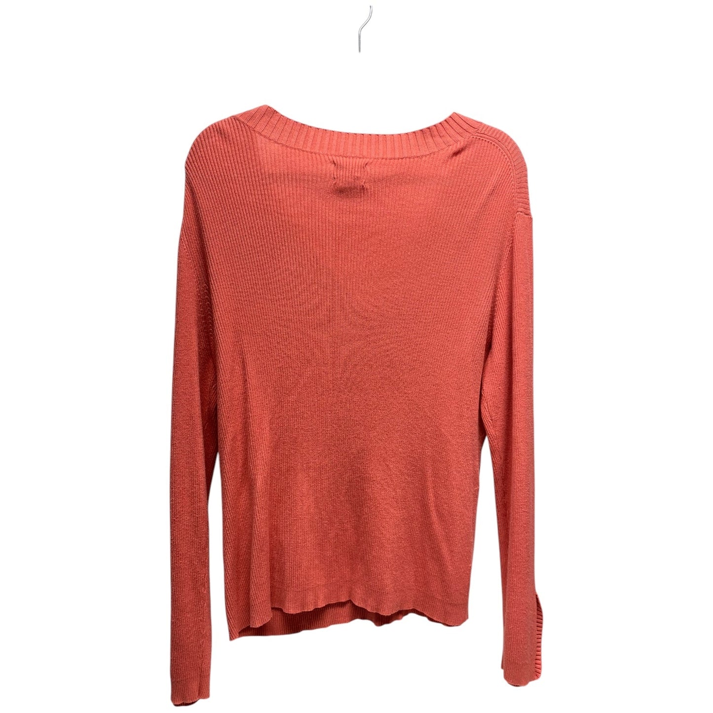 Sweater By Chicos In Coral, Size: Xl