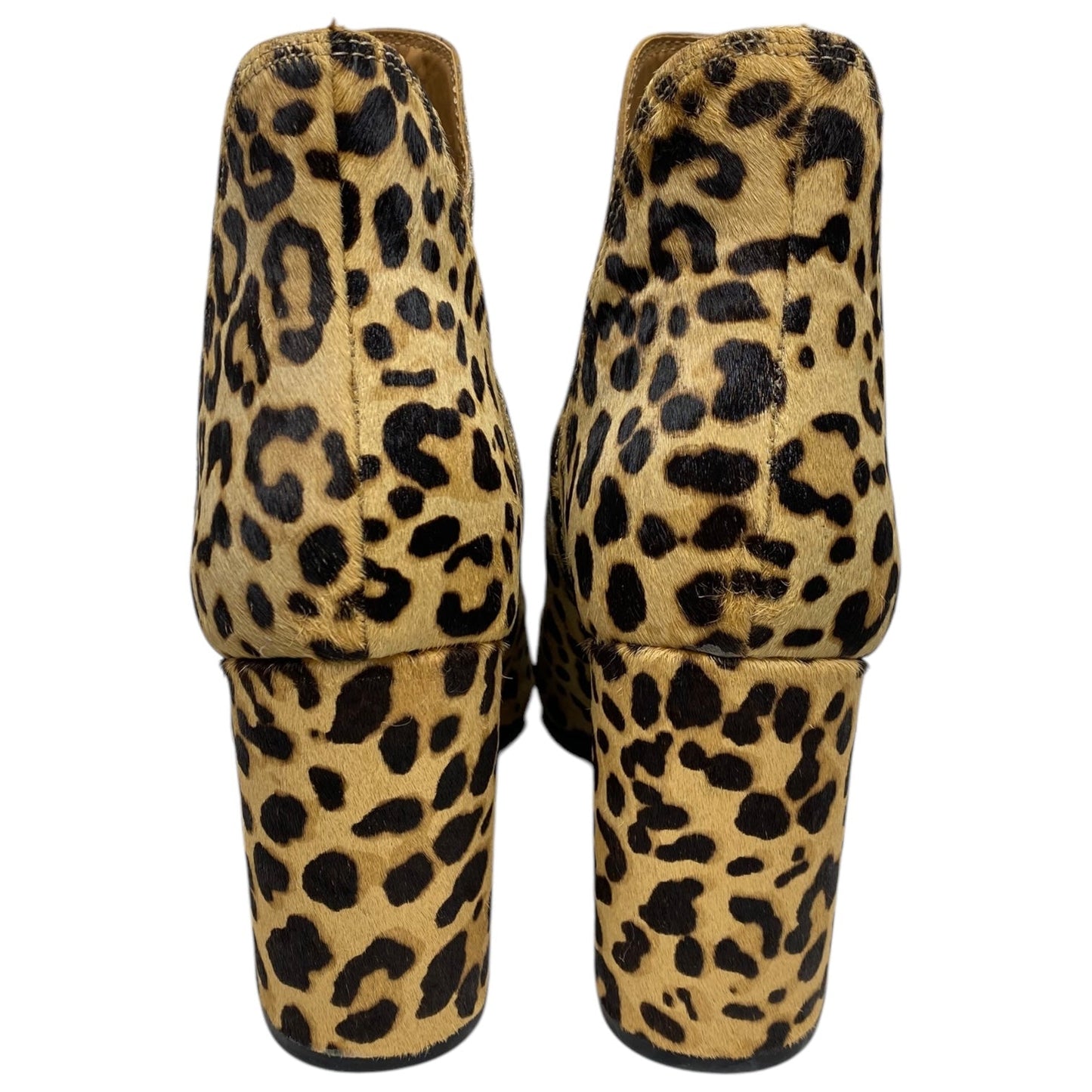 Boots Ankle Heels By Steve Madden In Animal Print, Size: 9.5