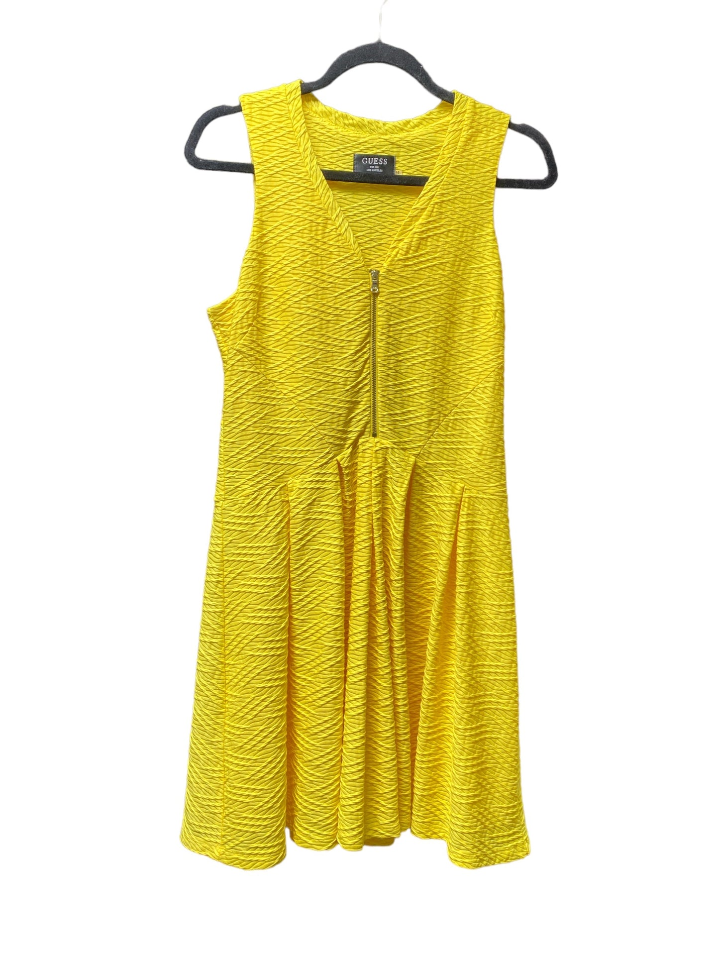 Yellow Dress Casual Short Guess, Size 10