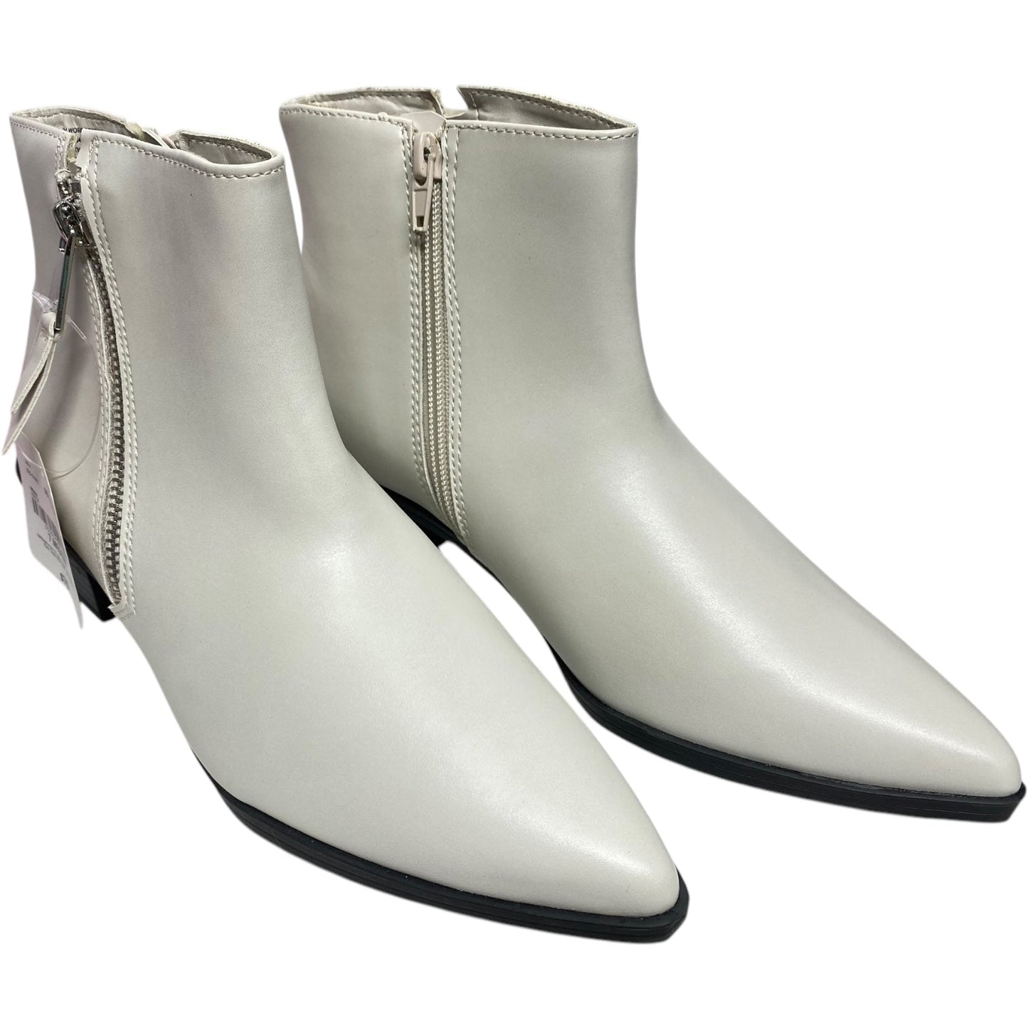 Boots Ankle Heels By Worthington In White, Size: 7