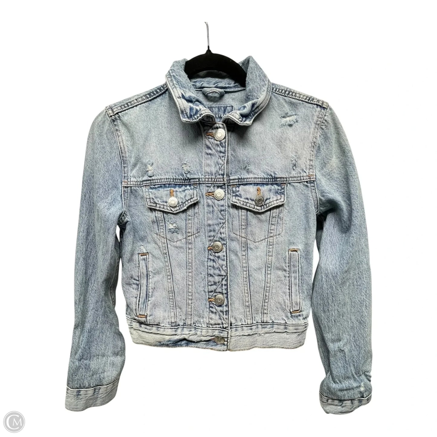 Jacket Denim By Aeropostale In Blue Denim, Size: Xs