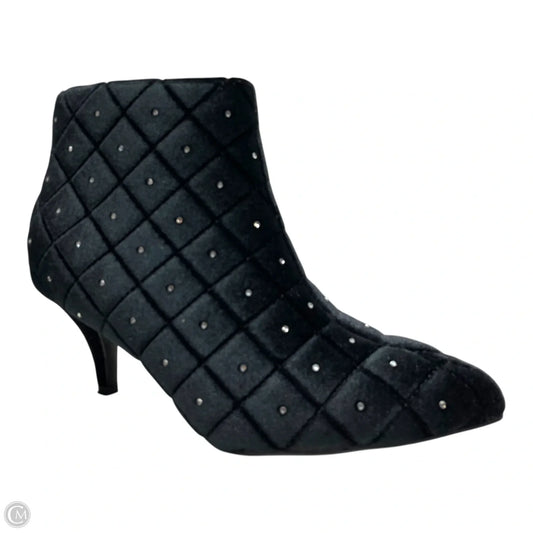 Boots Ankle Heels By Cato In Black, Size: 9