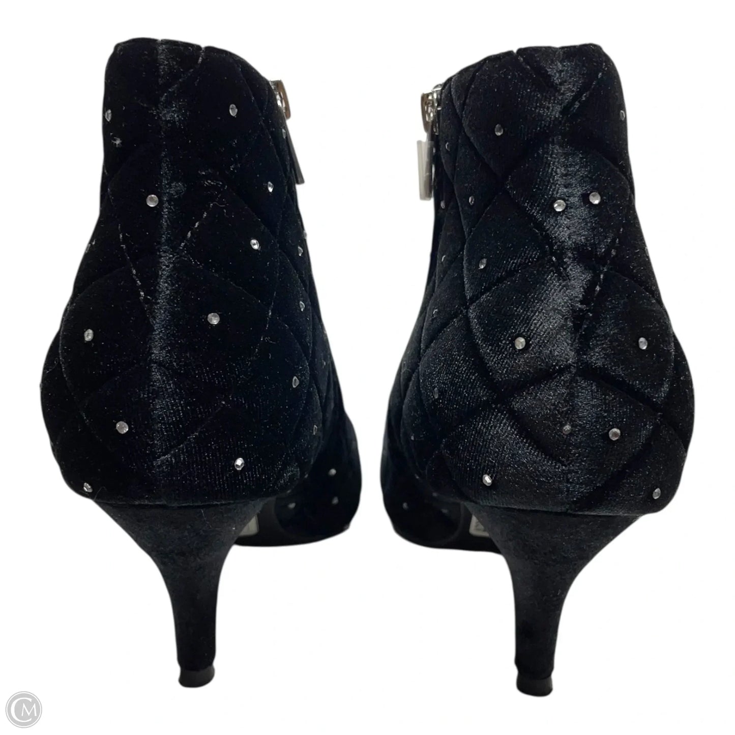 Boots Ankle Heels By Cato In Black, Size: 9