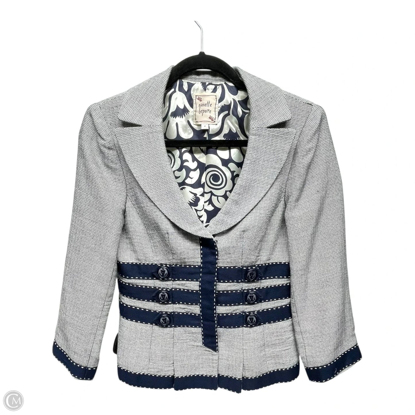 Blazer By Nanette Lepore In Navy, Size: 4