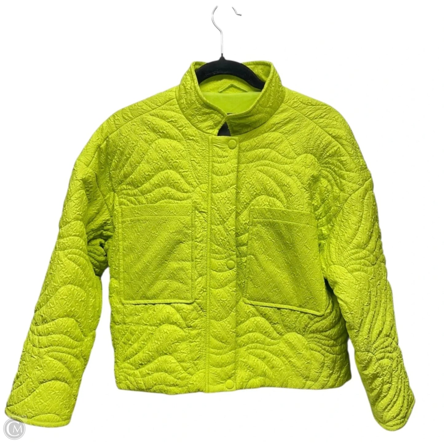 Jacket Puffer & Quilted By 7 For All Mankind In Chartreuse, Size: M