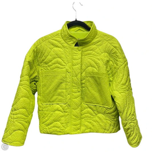 Jacket Puffer & Quilted By 7 For All Mankind In Chartreuse, Size: M