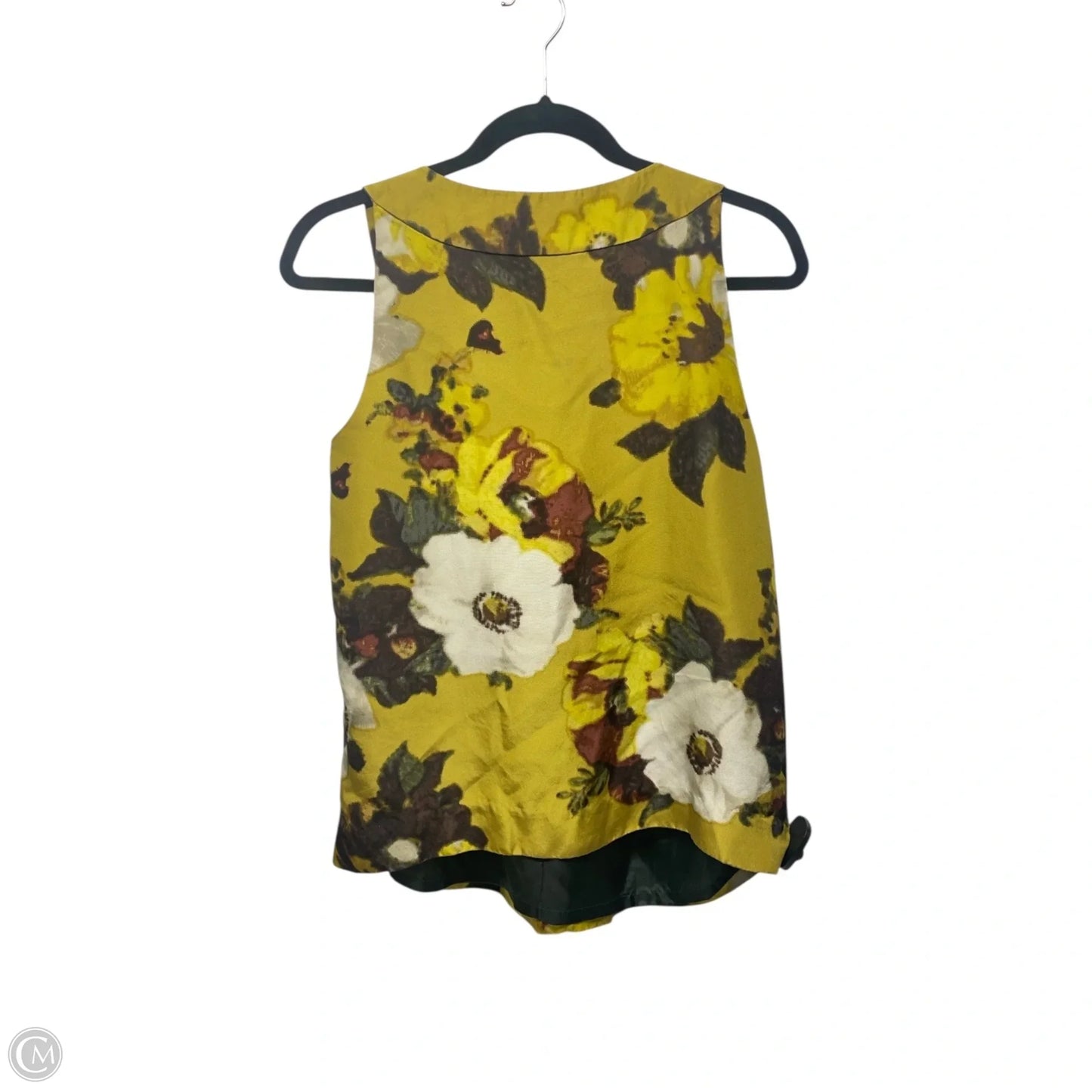 Top Sleeveless Designer By Kate Spade In Chartreuse, Size: S