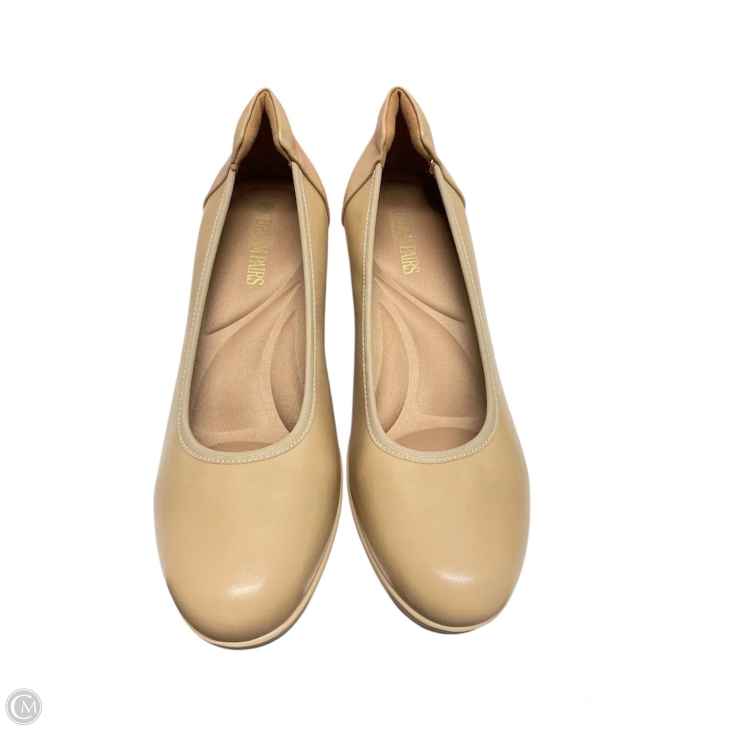 Shoes Heels Block By Dream Pairs In Tan, Size: 10