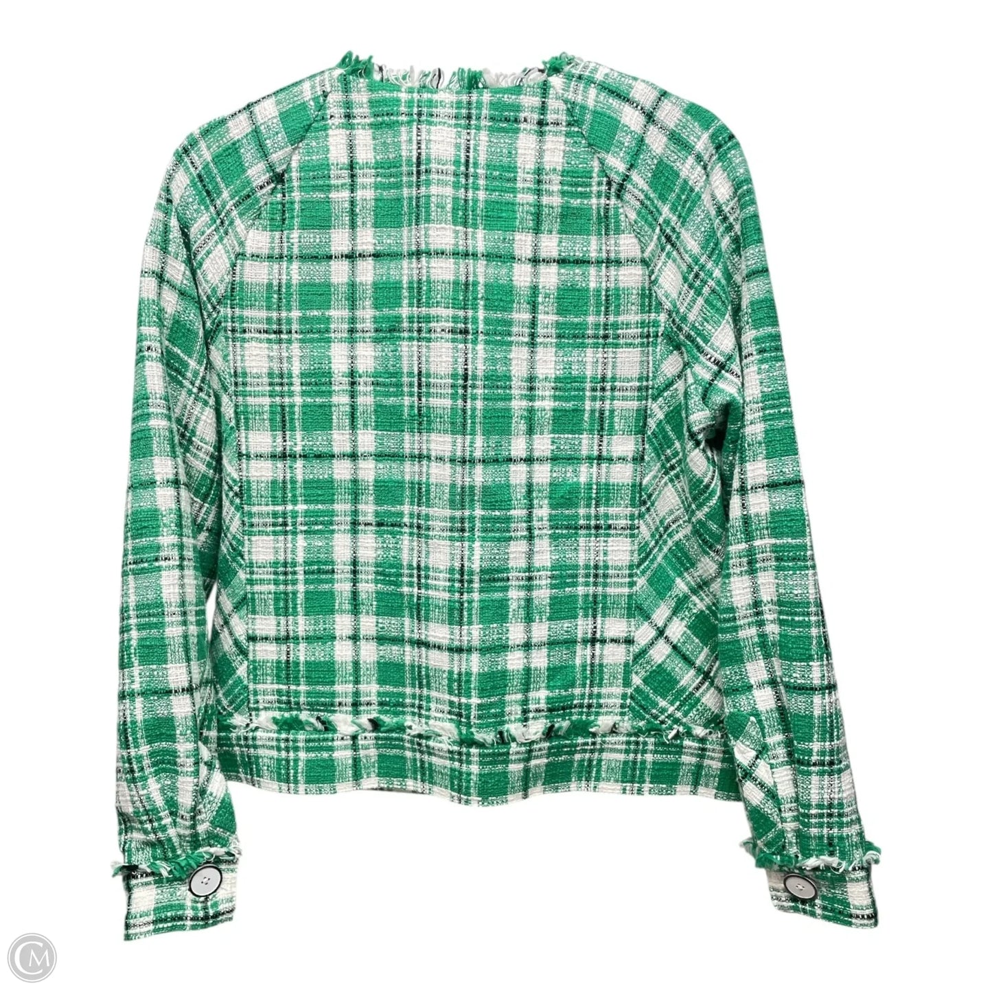 Blazer By Cabi In Green & White, Size: M