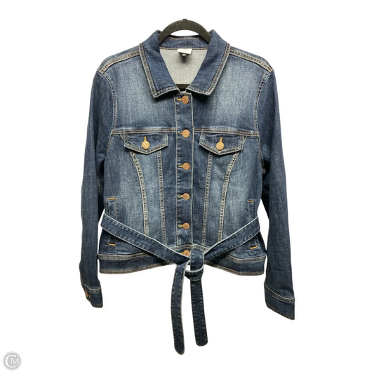 Jacket Denim By Cabi In Blue Denim, Size: L