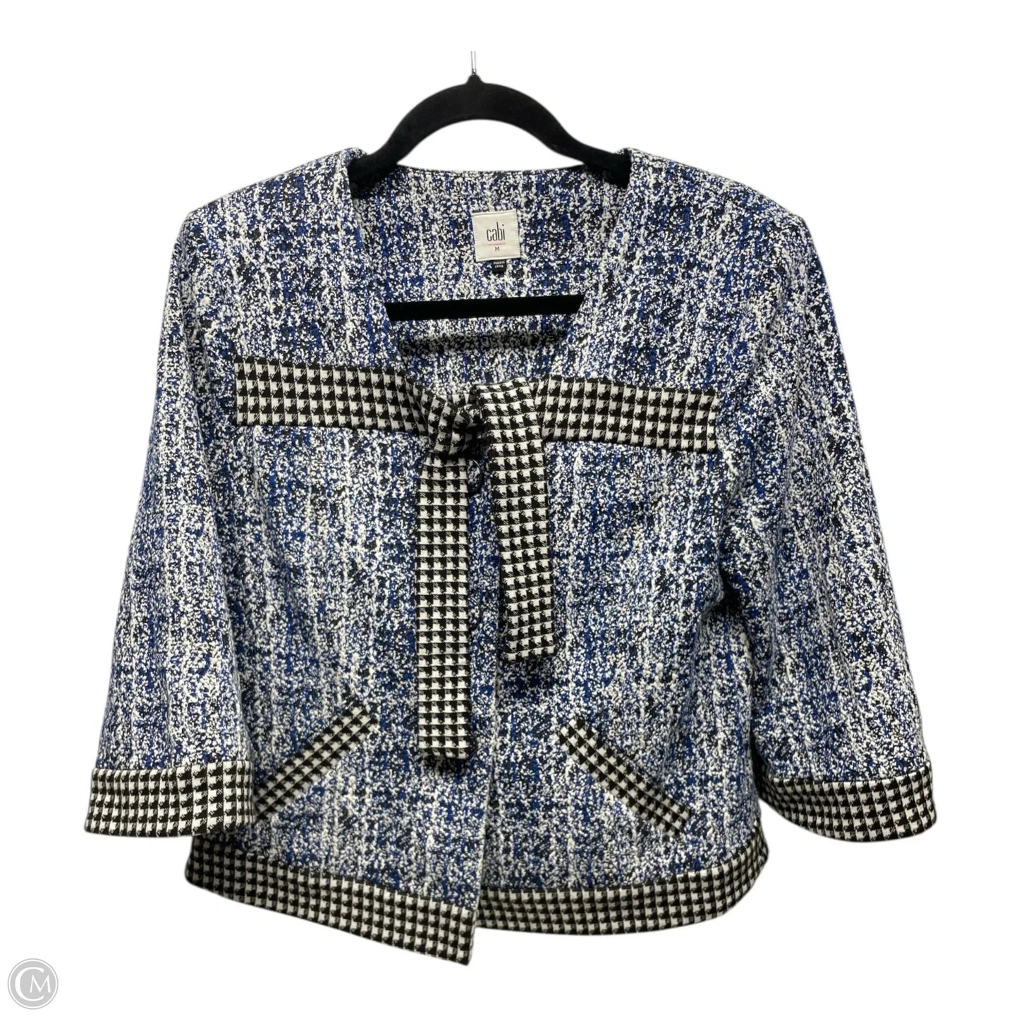 Blazer By Cabi In Black & Blue, Size: M