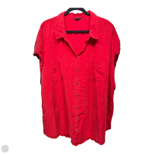 Top Short Sleeve By Torrid In Red, Size: 4x