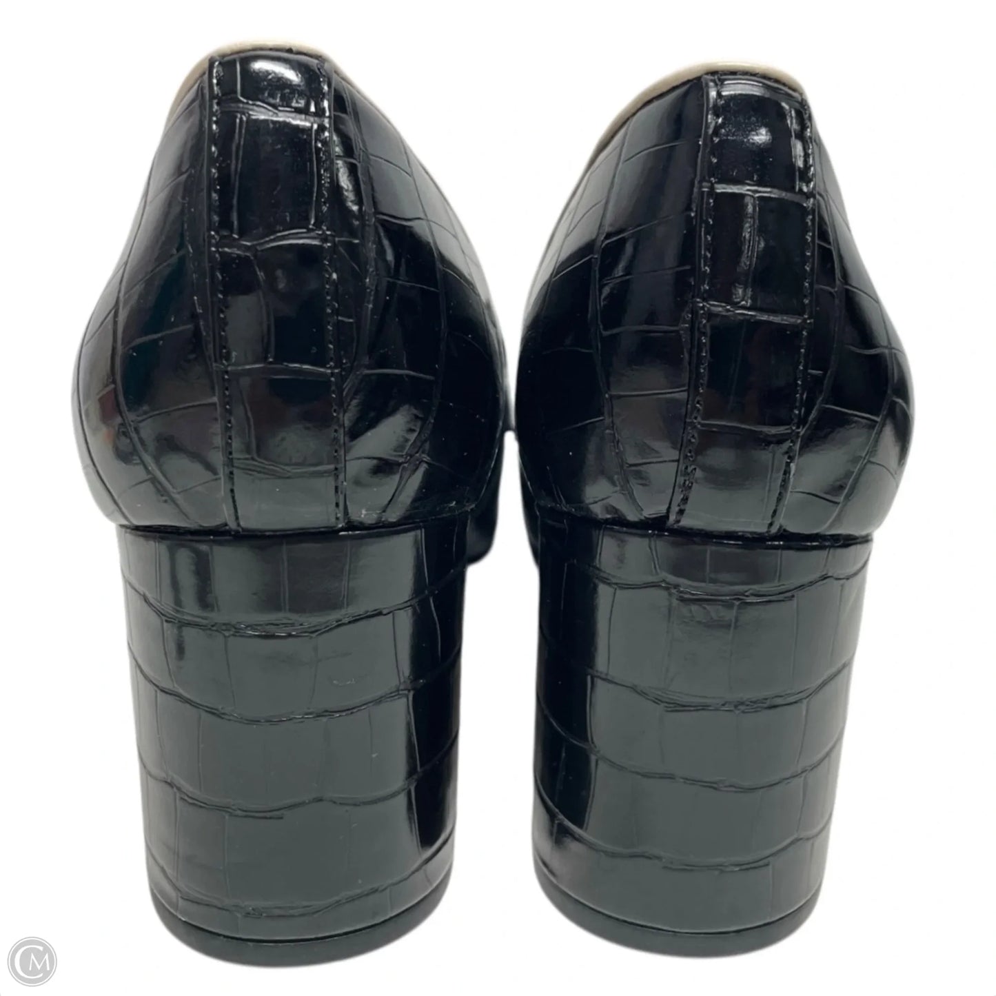 Shoes Heels Block By Liz Claiborne In Black & White, Size: 8