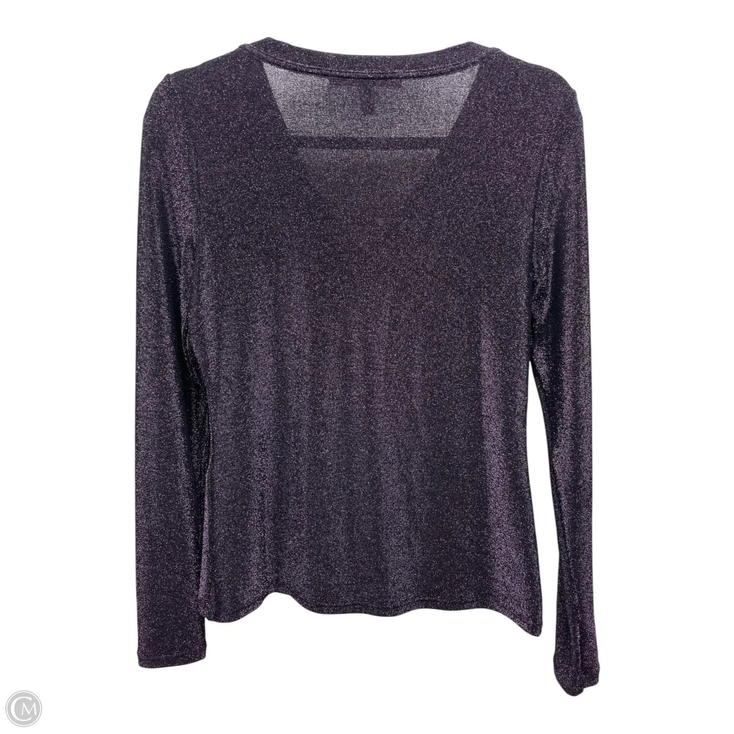 Top Long Sleeve By White House Black Market In Purple, Size: Xs