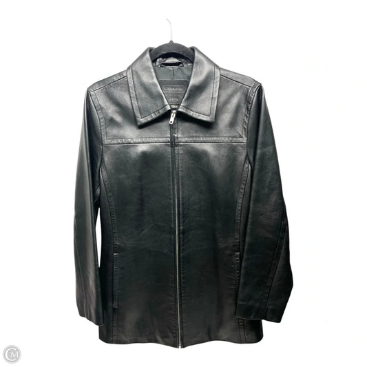 Jacket Designer By Coach In Black, Size: S