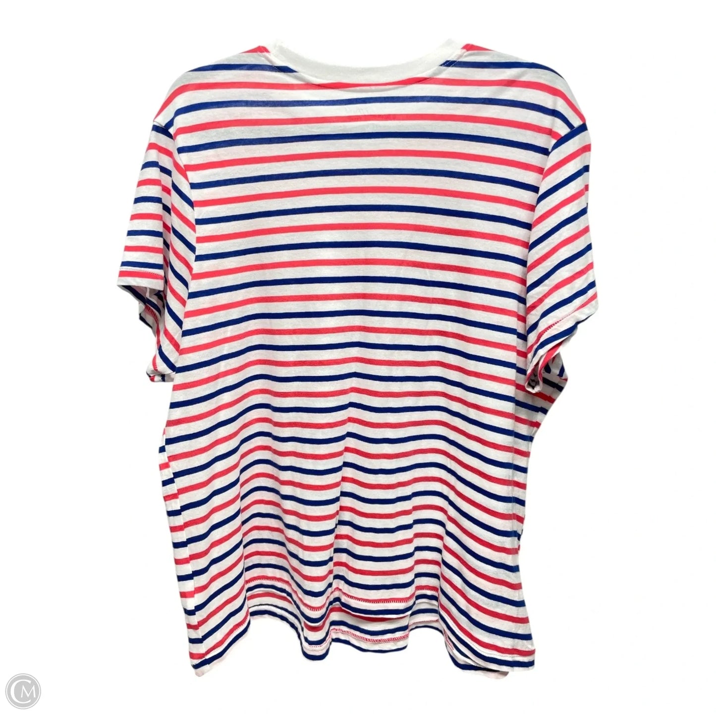 Top Short Sleeve By Universal Thread In Blue Red & White, Size: 2x