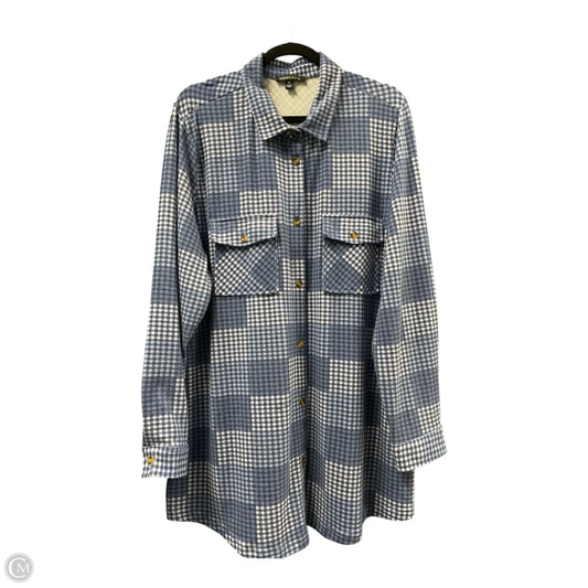 Top Long Sleeve By Robert Louis In Plaid Pattern, Size: 2x
