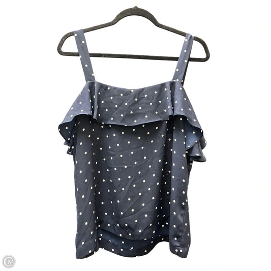 Top Short Sleeve By J. Crew In Polkadot Pattern, Size: M