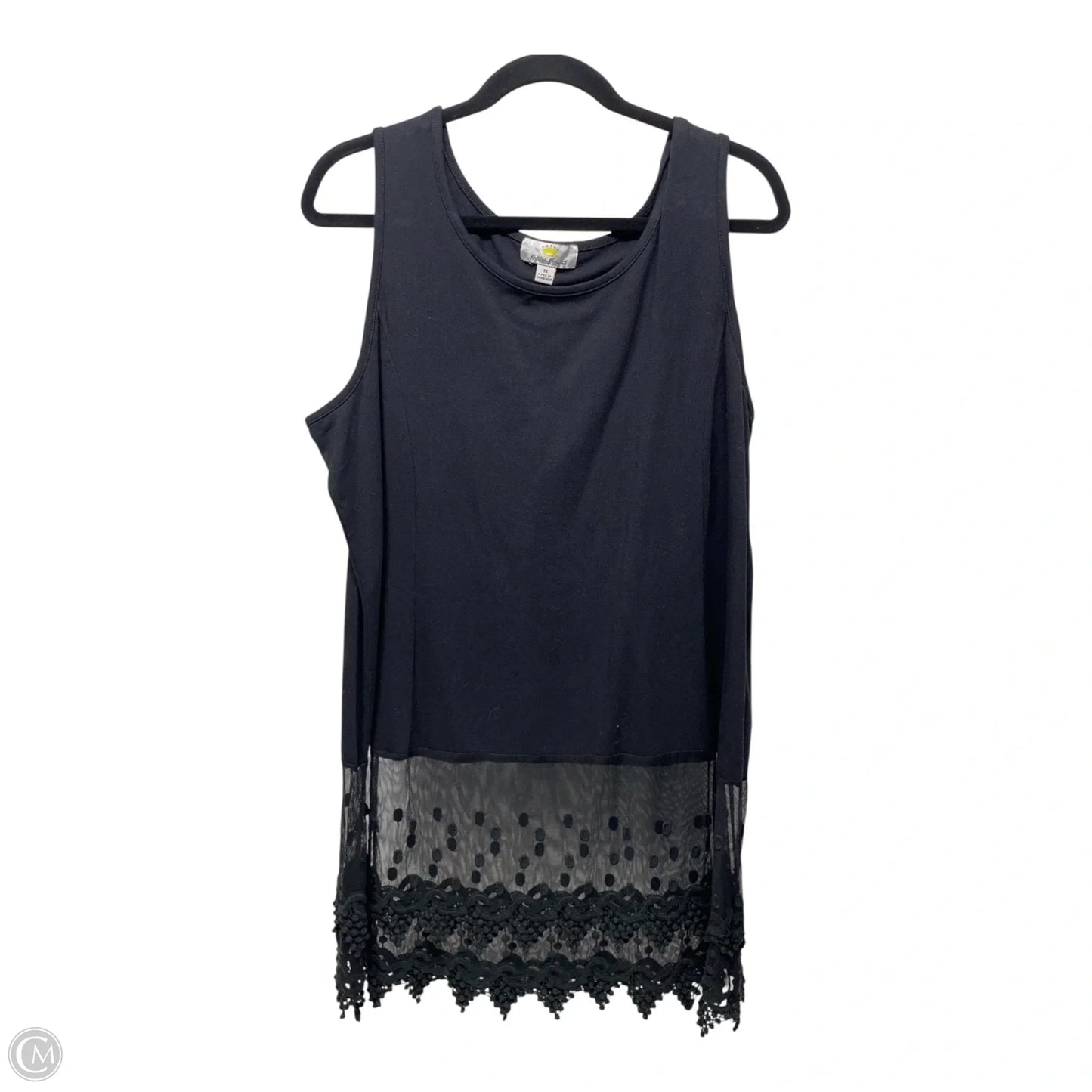 Top Sleeveless By Clothes Mentor In Black, Size: Xl