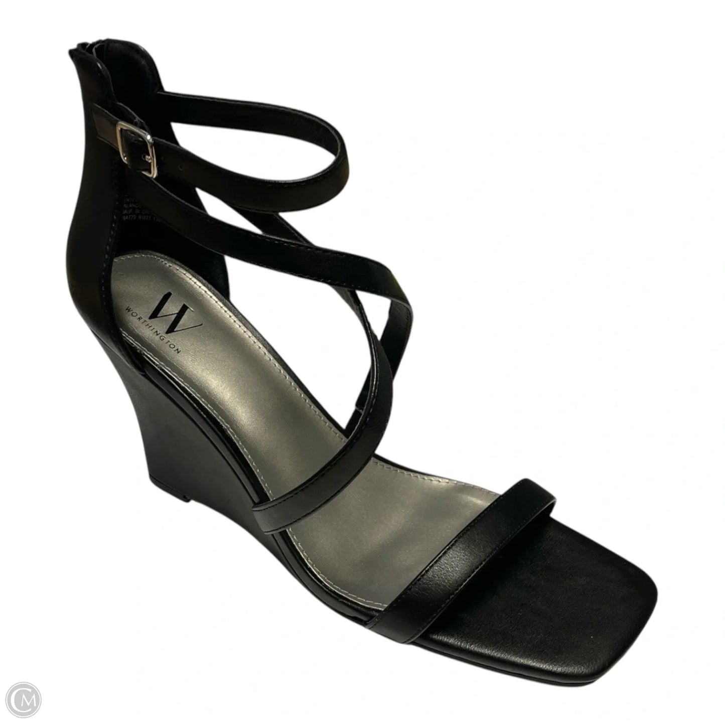 Sandals Heels Wedge By Worthington In Black, Size: 11