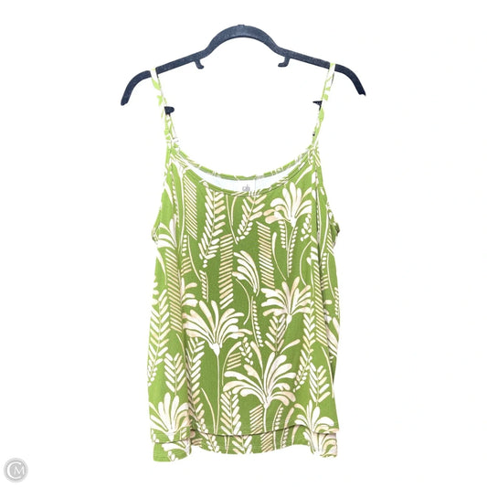 Top Sleeveless By Cabi In Green, Size: L