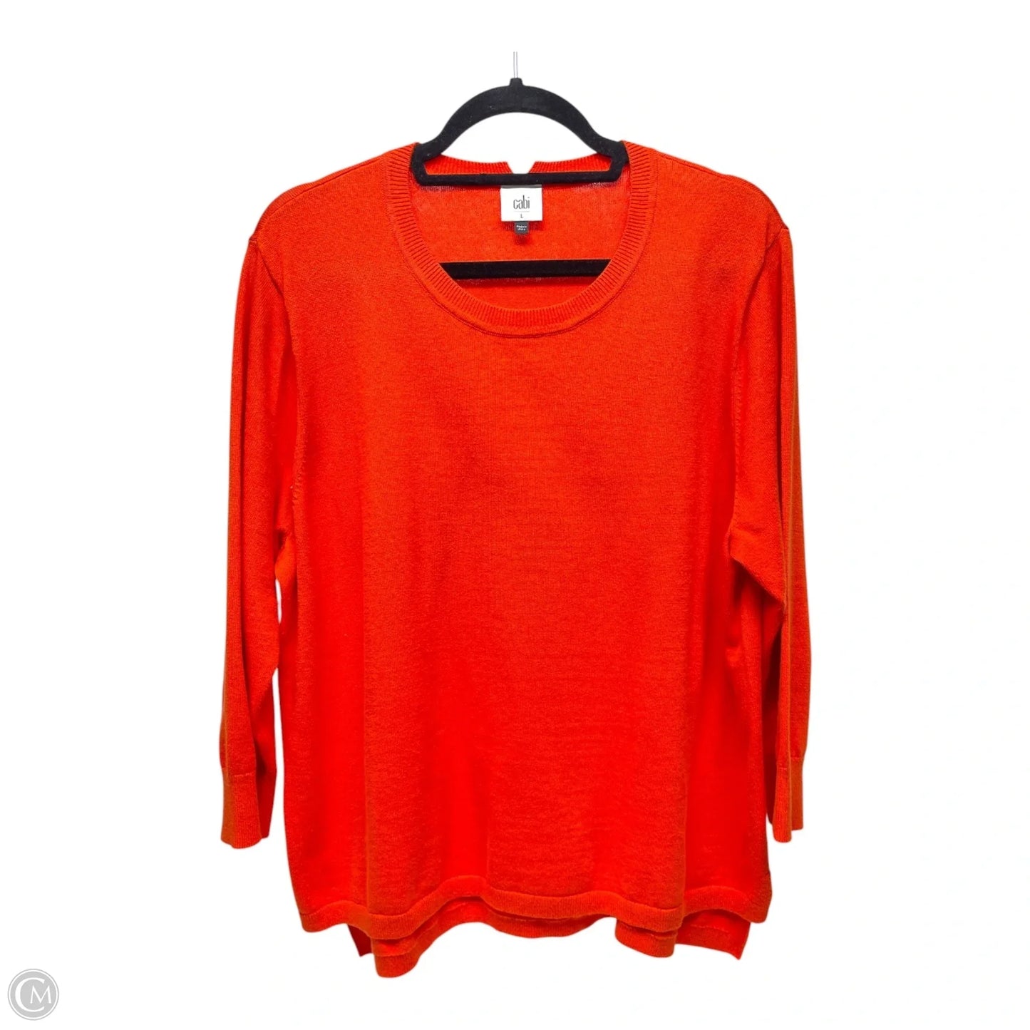 Sweater By Cabi In Orange, Size: L