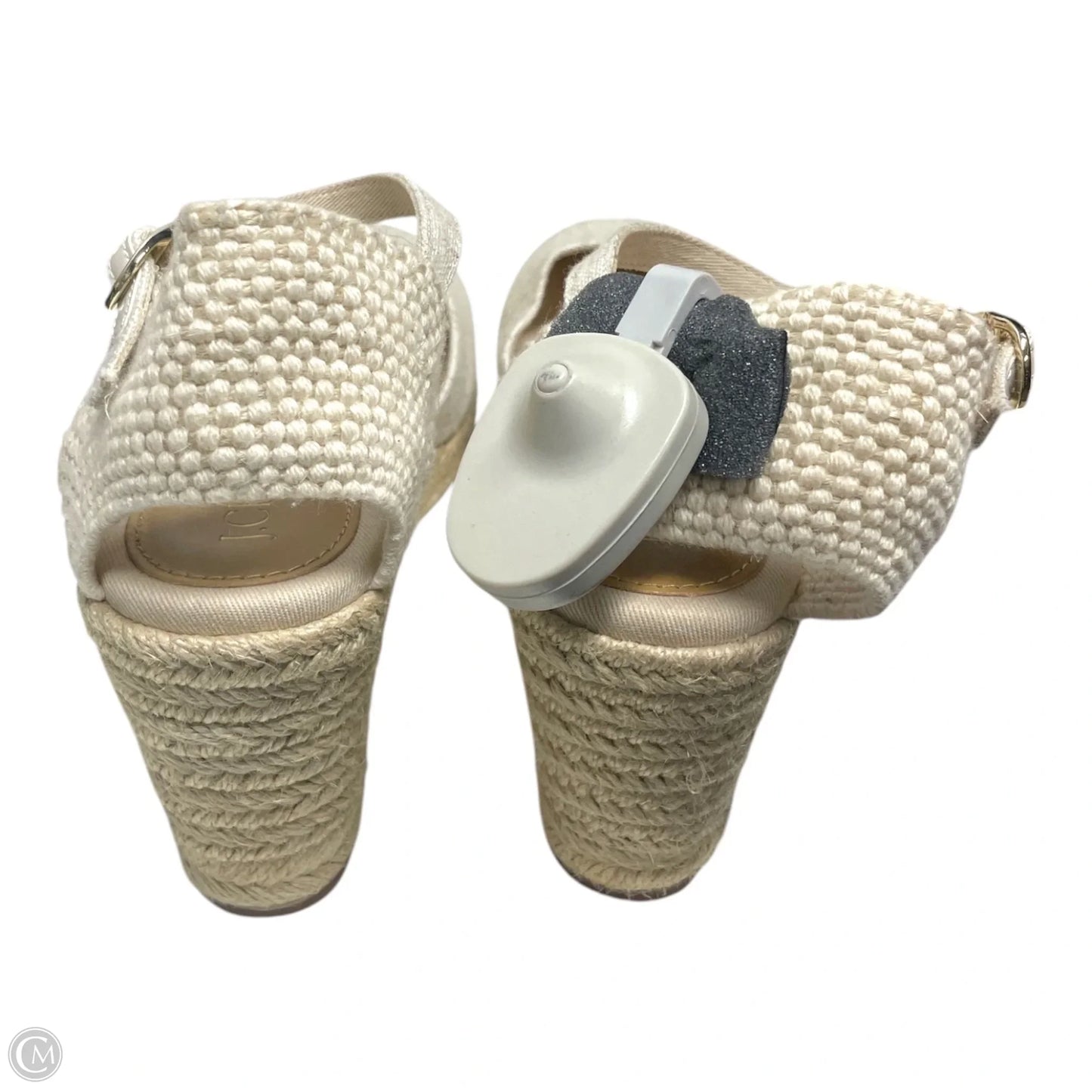 Sandals Heels Wedge By J. Crew In Beige, Size: 6.5