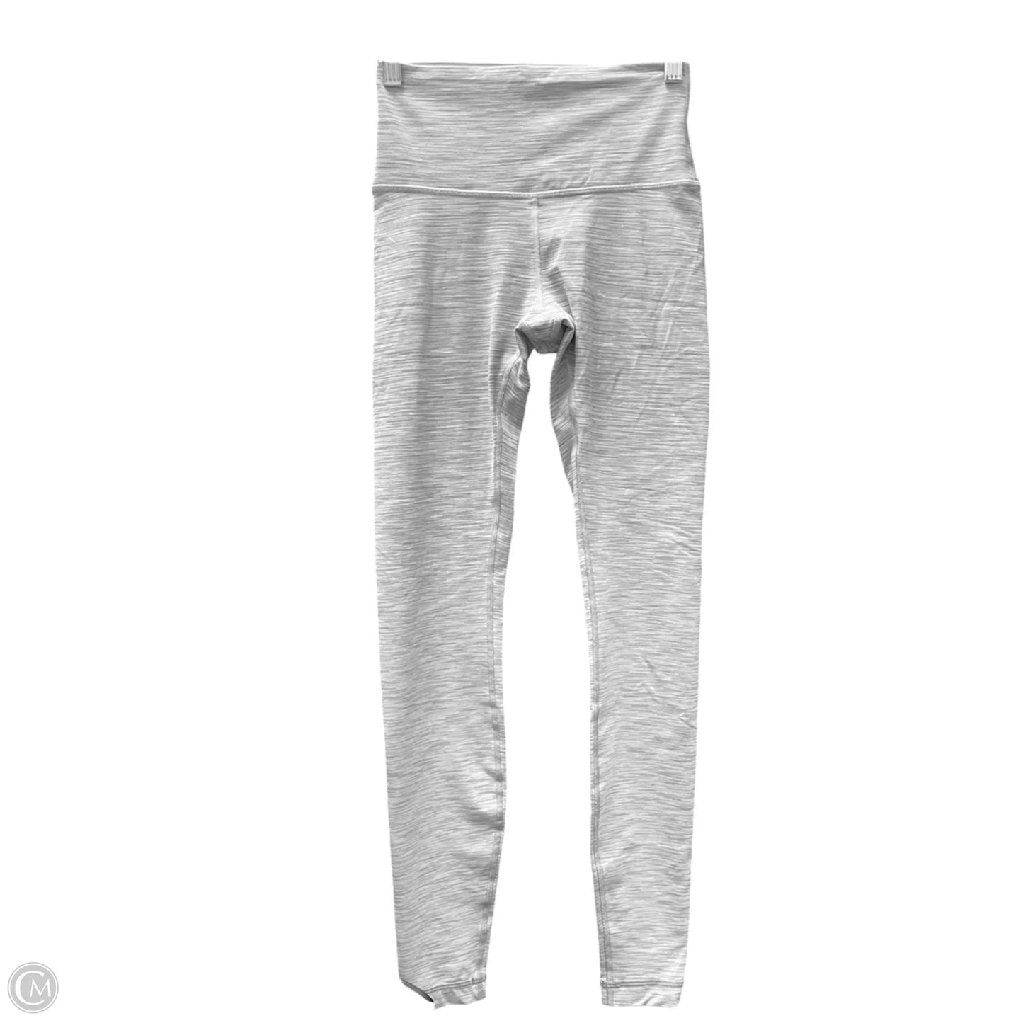 Athletic Leggings By Lululemon In Grey & White, Size: 4