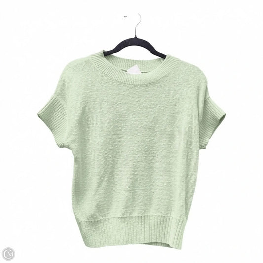 Sweater Short Sleeve By Loft In Green, Size: S