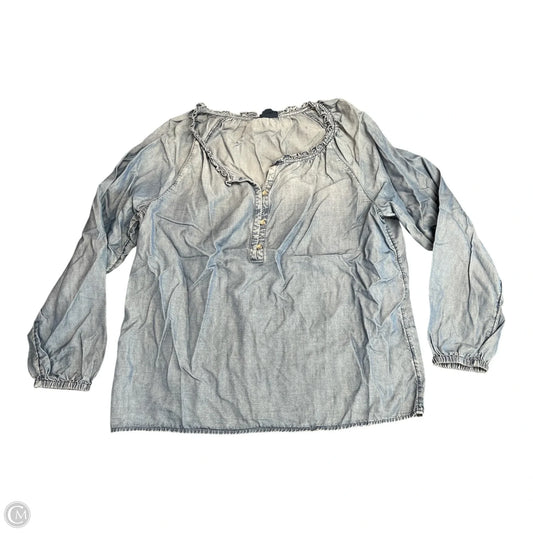 Top Long Sleeve By J. Jill In Blue, Size: M