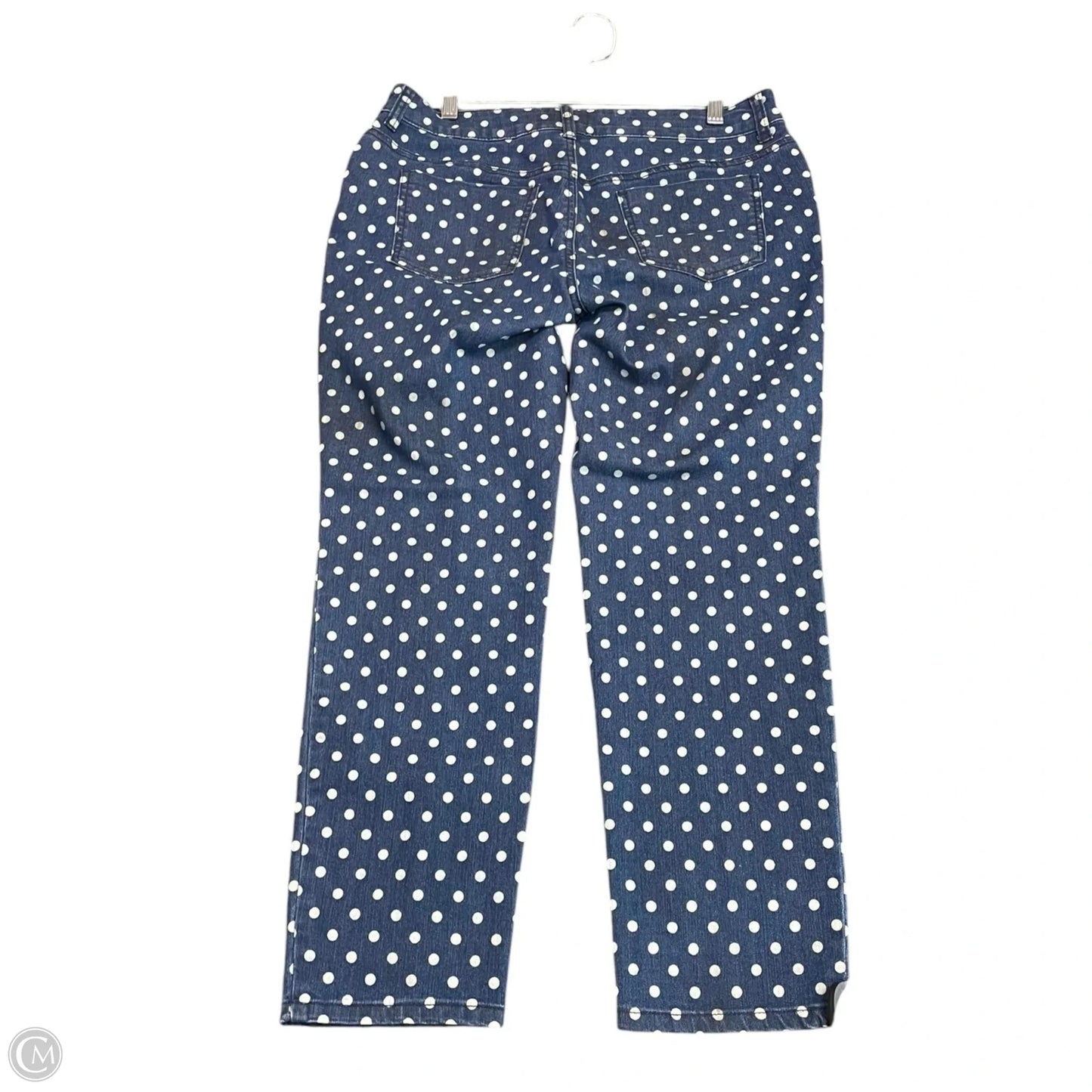 Jeans Straight By Chicos In Polkadot Pattern, Size: M