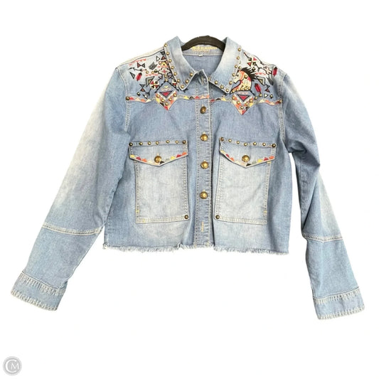Jacket Denim By Double D Ranch In Blue Denim, Size: L