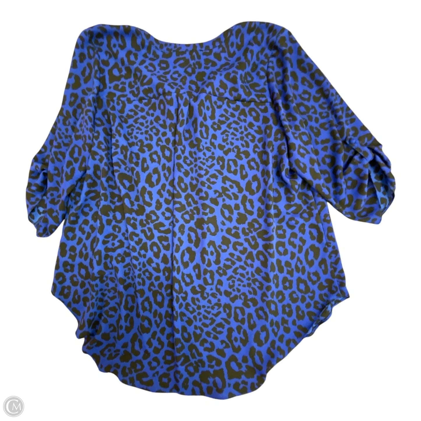 Top 3/4 Sleeve By Worthington In Animal Print, Size: Xl