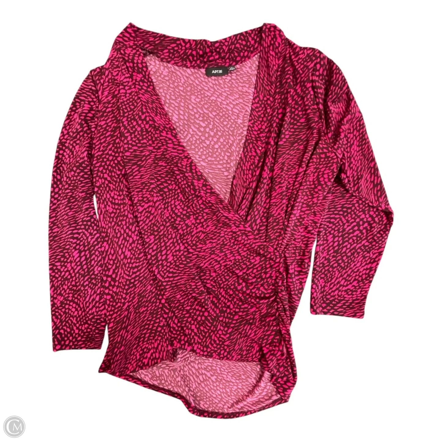 Top Long Sleeve By Apt 9 In Red, Size: Xl