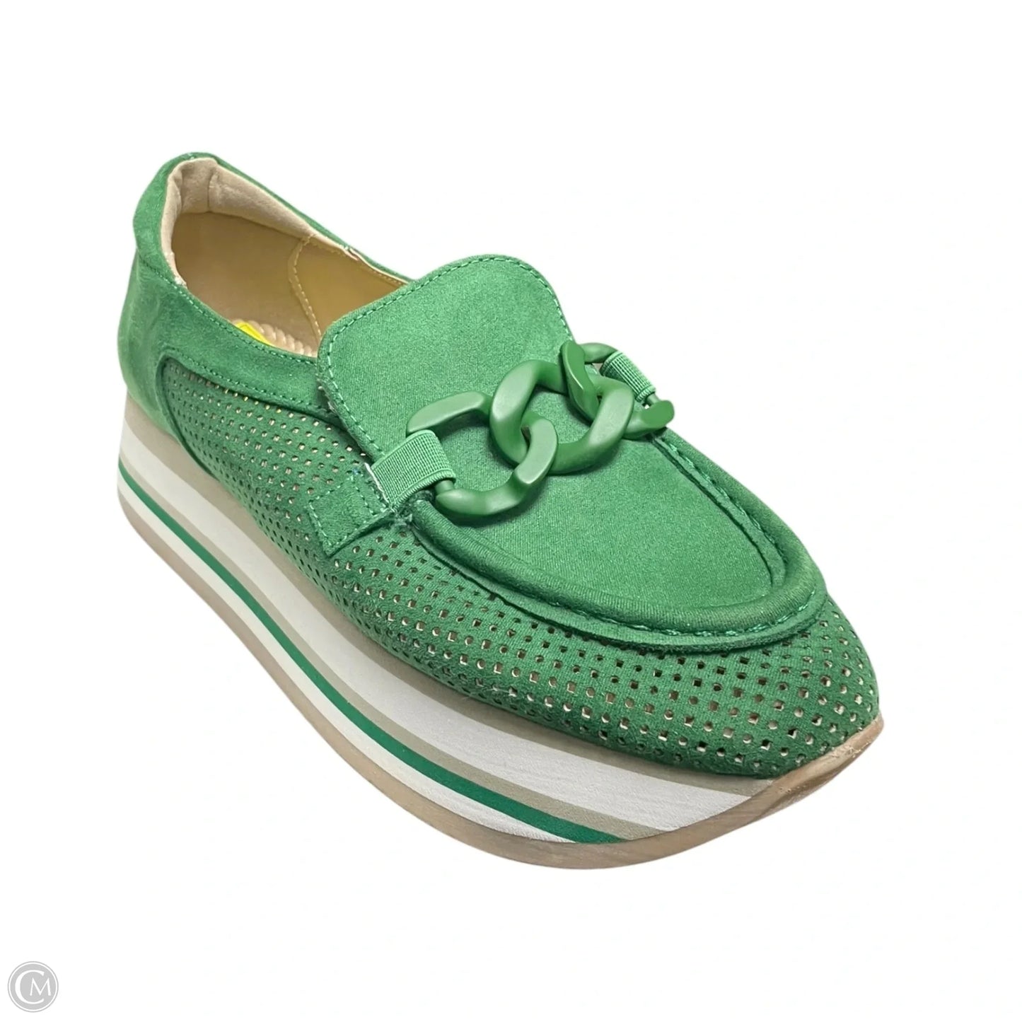 Shoes Heels Platform By Crown And Ivy In Green, Size: 8
