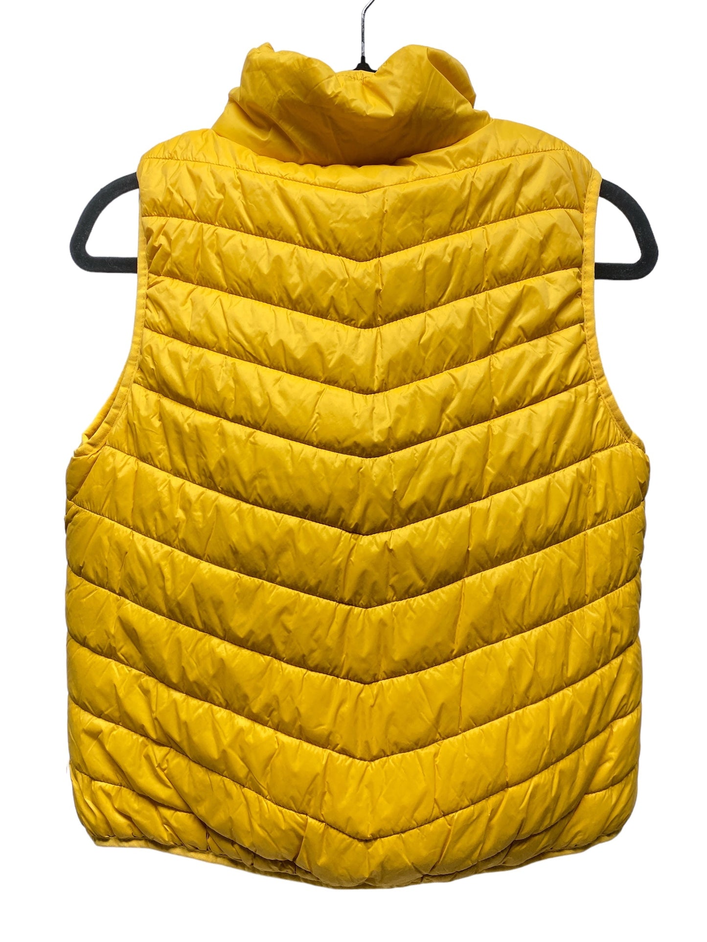 Vest Puffer & Quilted By Arizona In Yellow, Size: L