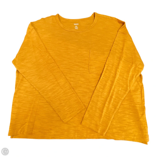 Top Long Sleeve By Sonoma In Orange, Size: 2x