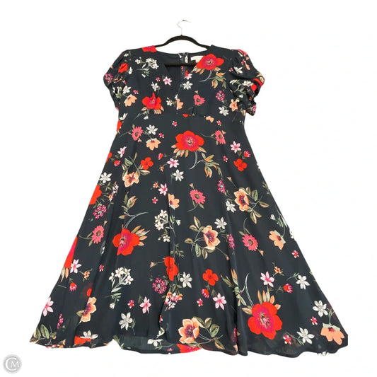 Dress Casual Short By Calvin Klein In Floral Print, Size: 12