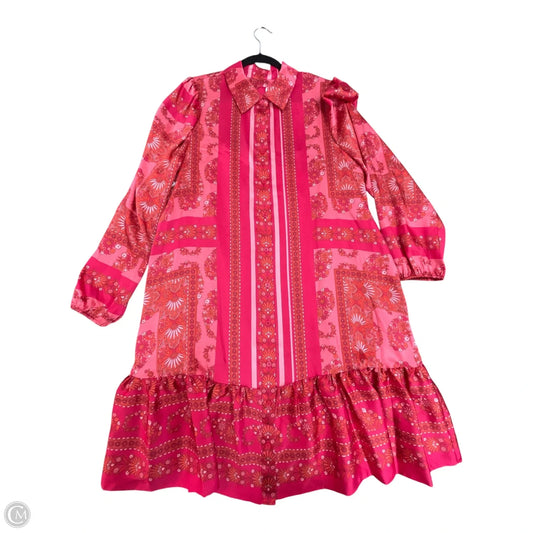 Dress Casual Short By Anne Klein In Pink, Size: 14